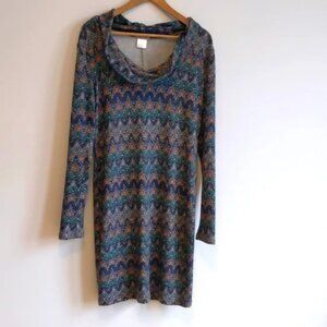 Comfy cowl-neck dress by Berlin designer Size L